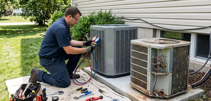 Seasonal AC Checkup in Dorchester Center